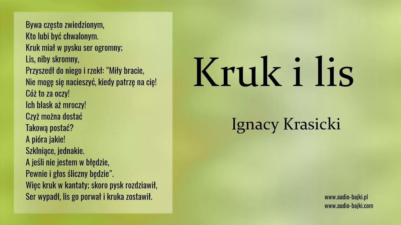 Kruk i Lis: Tekst, morał, analiza. Jak rozpoznać manipulację?